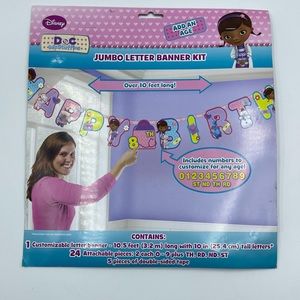 Disney’s Doc McStuffins Party Jumbo Letter Banner Kit